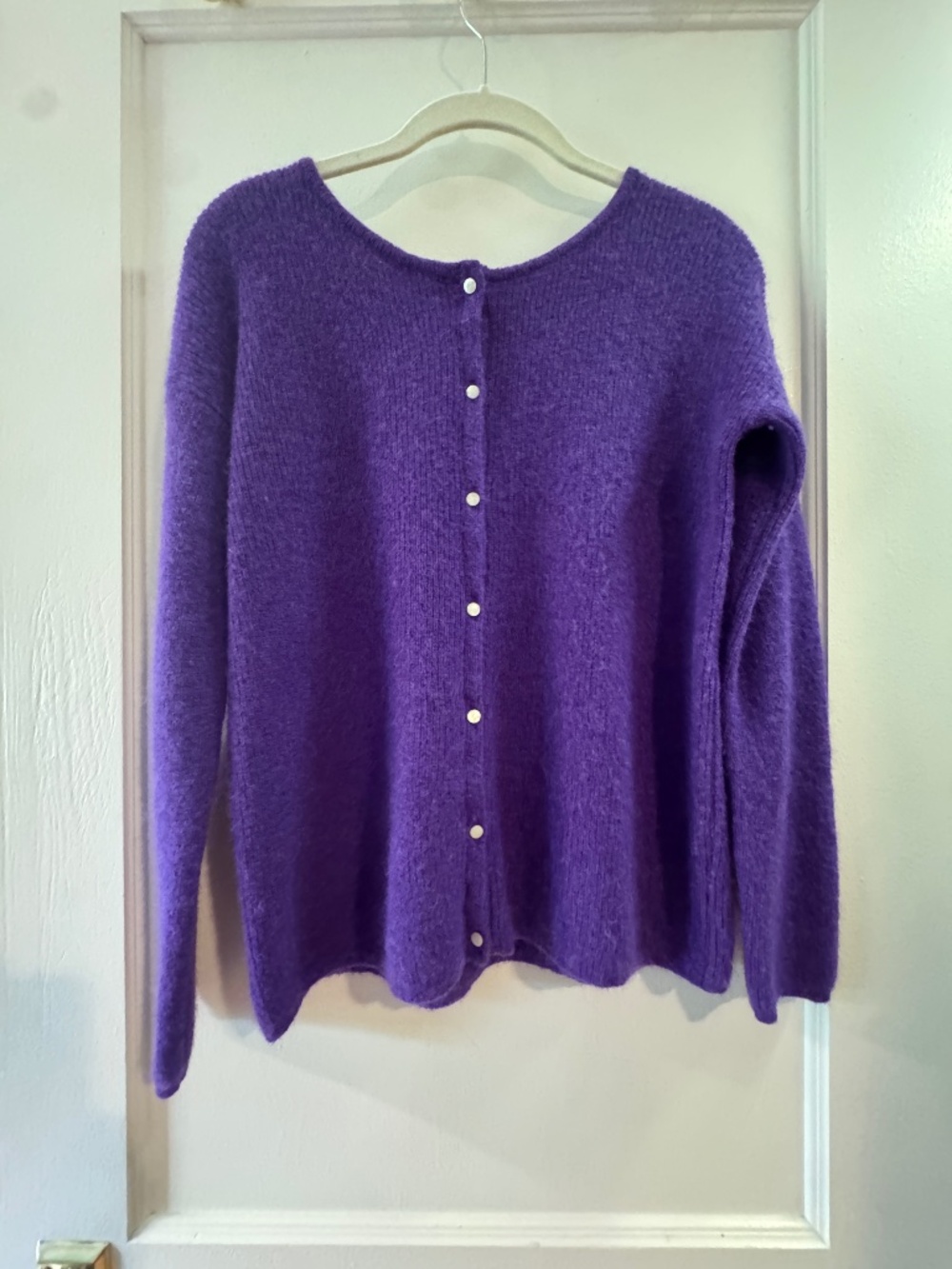 Sezane Gaspard Cardigan Violet - Size XXS
